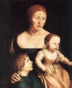 Hans holbein the younger, The Artist's Family